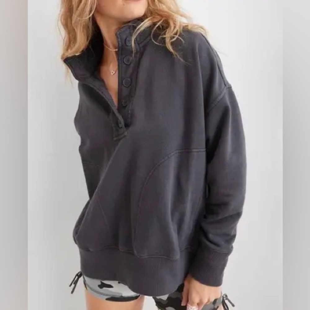 Abercrombie & Fitch Henley Pullover